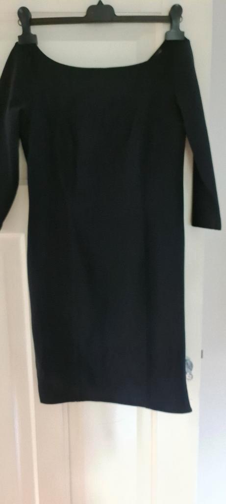 Sarah Pacini zwarte jurk little black dress maat 1 / 36 / XS, Kleding | Dames, Jurken, Zo goed als nieuw, Maat 36 (S), Zwart, Knielengte