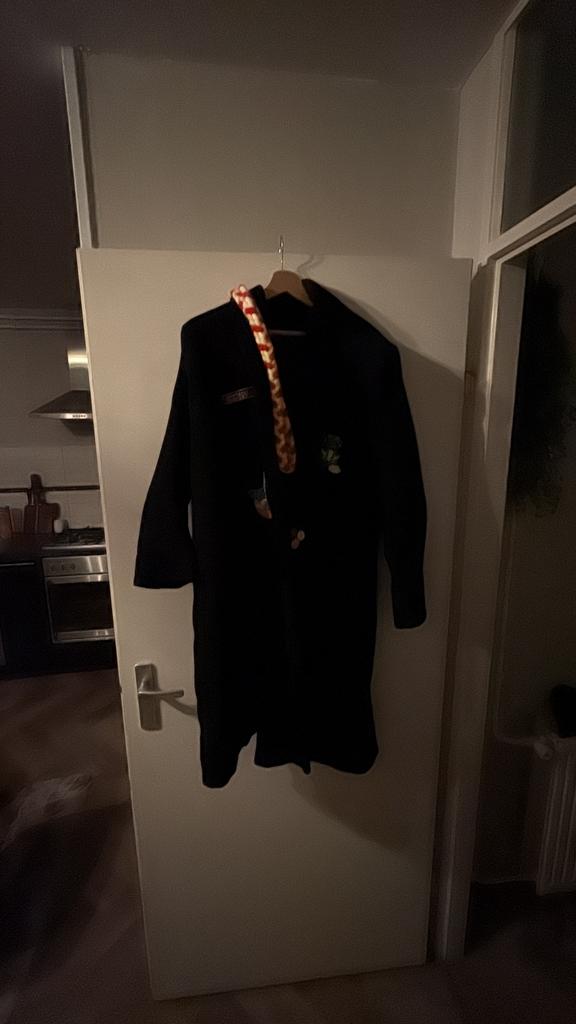 Oeteldonk Jas maat L, Ophalen of Verzenden, Zo goed als nieuw, Maat 42/44 (L), Zwart