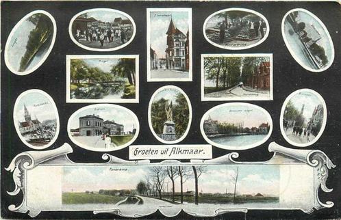 (300-318-019) Alkmaar Groeten uit, Verzamelen, Ansichtkaarten | Nederland, Noord-Holland, Verzenden