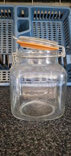 Glazen voorraad potten, 3 stuks, 2 liter inhoud, Ophalen of Verzenden, Zo goed als nieuw, Glas, Overige stijlen