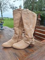 Hoge cowboy laarzen maat 40 leaderlook, Ophalen of Verzenden, Zo goed als nieuw, Beige, Hoge laarzen