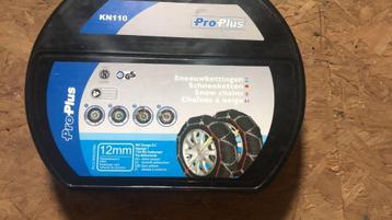 2x ProPlus sneeuwkettingen 12mm met opbergkoffer beschikbaar voor biedingen