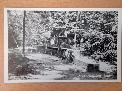 Zeist, 1956, "van de Poll bank" uit 1930 in het Zeisterbos, Verzamelen, Ansichtkaarten | Nederland, Gelopen, Utrecht, 1940 tot 1960