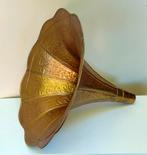 Antieke Grammofoon Luidspreker Hoorn - Brons - 43X38CM, Ophalen of Verzenden