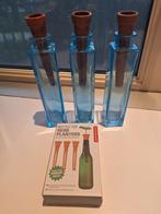 Kikkerland Flessen Plantenpotjes - Set van 3, Tuin en Terras, Bloempotten, Binnen, Ophalen of Verzenden, Zo goed als nieuw, Overige vormen