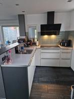 Keuken met inbouwapparatuur (excl. afzuigkap), Ophalen, Gebruikt, Wit, Hoekkeuken