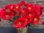 Nieuwe kunstbloemen rood boeket tafelboeket veldboeket, Binnen, Info@rodebeagle.nl, Rode Beagle kunstbloemen, Nieuw