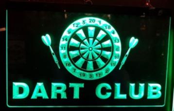 Dart Club groene led darten reclame lamp wand decoratie lamp beschikbaar voor biedingen