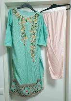 2 delige indiase pak maat S kameez salwar, Kleding | Dames, Gelegenheidskleding, Overige typen, Blauw, Ophalen of Verzenden, Maat 36 (S)