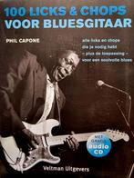 100 Licks & Chops voor Blues Gitaar. Met Cd. Nieuwstaat., Gitaar, Les of Cursus, Ophalen of Verzenden, Zo goed als nieuw