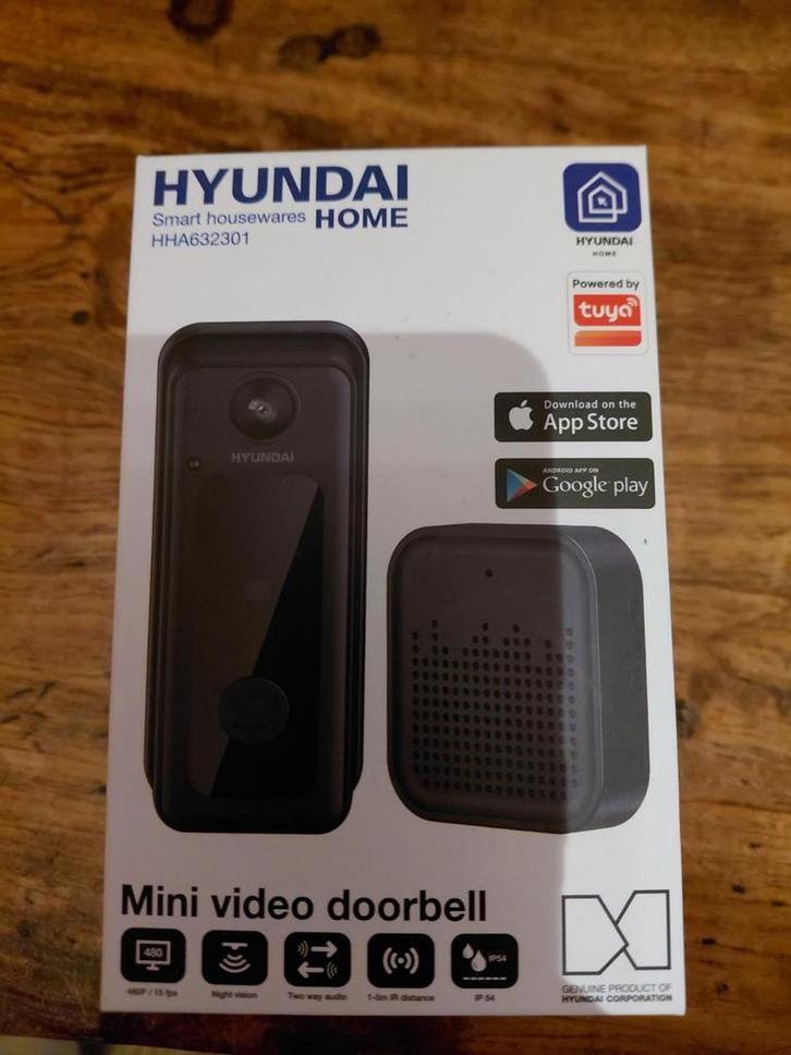 Hyundai Video Deurbel - Nieuw!, Doe-het-zelf en Verbouw, Alarmsystemen, Nieuw, Compleet systeem, Beweging, Draadloos, Ophalen