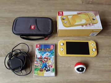 Nintendo Switch Lite Compleet + Mario Spel + Beschermcase  beschikbaar voor biedingen
