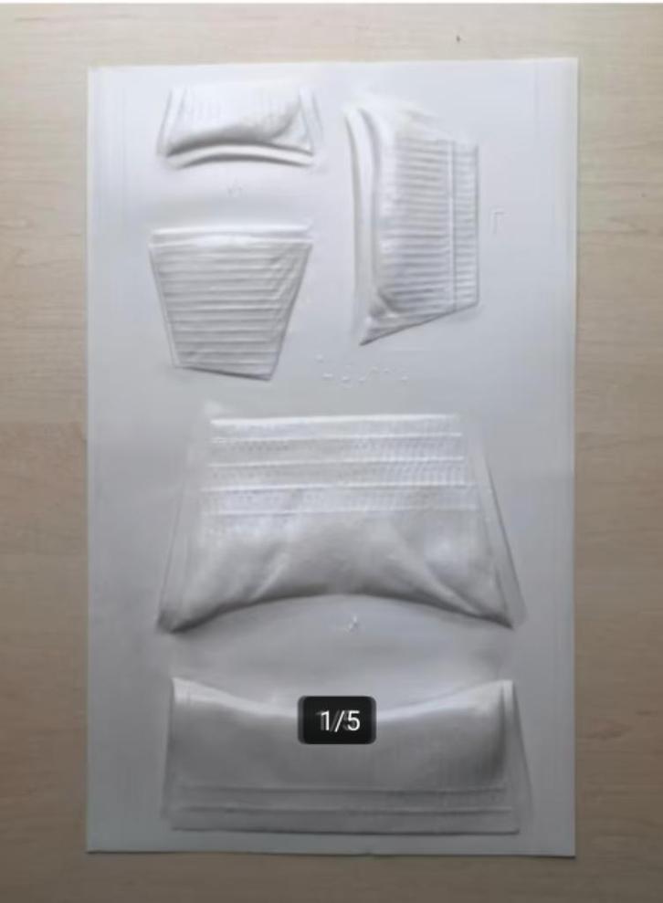 Set kunststof zeilen voor modelbouwschip USS Constitution., Hobby en Vrije tijd, Modelbouw | Boten en Schepen, Zo goed als nieuw