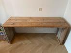 Mooi steigerhouten bureau 180x59x77,5, Ophalen, Zo goed als nieuw, Bureau