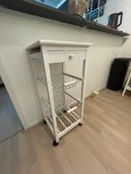 Keukentrolley, Huis en Inrichting, Ophalen, Minder dan 50 cm, Gebruikt, Wit