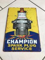 Te koop bord champion spark plug service, Ophalen of Verzenden