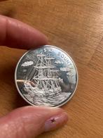 🥈 Liberia 10 Dollar Proof‑munt 1999 – Zilver (.999) – ±20 g, Ophalen of Verzenden, Zilver