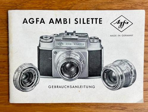 AGFA Ambi Silette gebruiksaanwijzing 1950’s, Verzamelen, Fotografica en Filmapparatuur, Overige typen, 1940 tot 1960, Ophalen of Verzenden