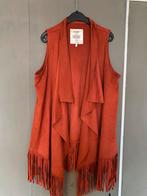 Oranje/rood dames gilet - maat S, Kleding | Dames, Jassen | Zomer, Oranje, Zo goed als nieuw, Maat 36 (S), Bershka