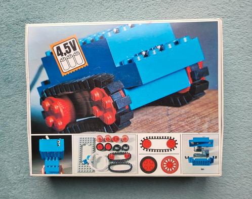 Lego set 103 met 4,5 Volt motor, rupsbanden, wielen in doos., Kinderen en Baby's, Speelgoed | Duplo en Lego, Gebruikt, Lego, Complete set