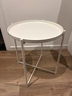 IKEA Gladom Bijzettafel - Wit, Huis en Inrichting, Tafels | Bijzettafels, Ophalen, Minder dan 45 cm, Minder dan 55 cm, Metaal of Aluminium