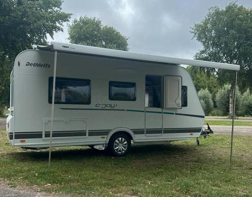 Dethleffs c joy 460 LE Met mover+luifel, Caravans en Kamperen, Caravans, Particulier, tot en met 3, 750 - 1000 kg, Treinzit, Dethleffs