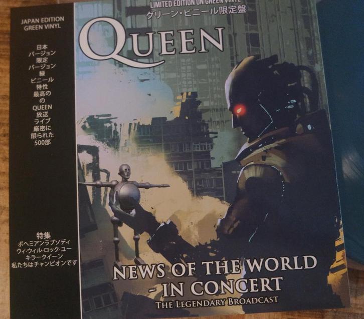 Queen – News Of The World - In Concert (Limited Green LP), Cd's en Dvd's, Vinyl | Rock, Zo goed als nieuw, Poprock, 12 inch, Ophalen of Verzenden