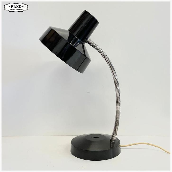 Vintage bakelieten zwanenhalslamp - Tsjechoslowakije, Huis en Inrichting, Lampen | Tafellampen, Gebruikt, Minder dan 50 cm, Overige materialen