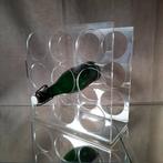 Jaren 80 vintage plexiglas wijnrek, Verzamelen, Retro, Verzenden, Huis en Inrichting