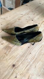 Manfield , groen met zwart pump, vintage,maat 39, Kleding | Dames, Schoenen, Ophalen of Verzenden, Zo goed als nieuw, Groen