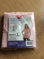 Wit met roze gestreept Basic Equipment shirt maat L, Kleding | Dames, Wit, Maat 42/44 (L), Nieuw, Ophalen of Verzenden