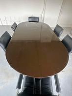 Grote tafel met 6 stoelen. 50,-, Ophalen of Verzenden