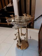 Tafeltje, Huis en Inrichting, Minder dan 55 cm, Gebruikt, Rond, Ophalen