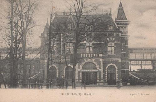 HENGELO - 1903 - STATION, Verzamelen, Ansichtkaarten | Nederland, Gelopen, Overijssel, Voor 1920, Verzenden
