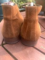 Halfhoge suède heren schoenen cognac kleur 42, Verzenden, Zo goed als nieuw, Bruin