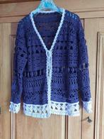 Gehaakt vest aubergine/lila maat 44, Zelfgemaakt, Paars, Maat 42/44 (L), Ophalen of Verzenden