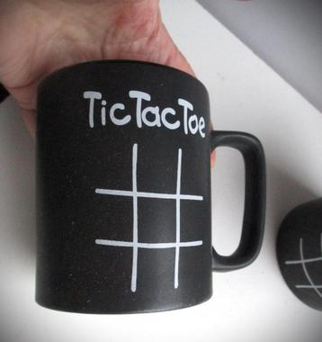 Beker~Boter kaas eieren~Mok~Zwart aardewerk~Nieuw beschikbaar voor biedingen