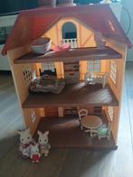 Sylvania Familie konijne Familie met huis, Kinderen en Baby's, Speelgoed | Poppenhuizen, Ophalen of Verzenden, Zo goed als nieuw