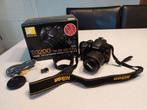 Nikon D3200 fotocamera met Nikkor 18-55 lens en tassen, Zo goed als nieuw, Nikon, Ophalen