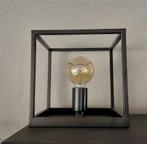 Zwart metalen tafellamp, Huis en Inrichting, Ophalen of Verzenden, Zo goed als nieuw, Metaal