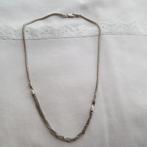 Antieke zilveren halsketting  -  eerste gehalte zilver, Overige materialen, Ketting, Ophalen of Verzenden