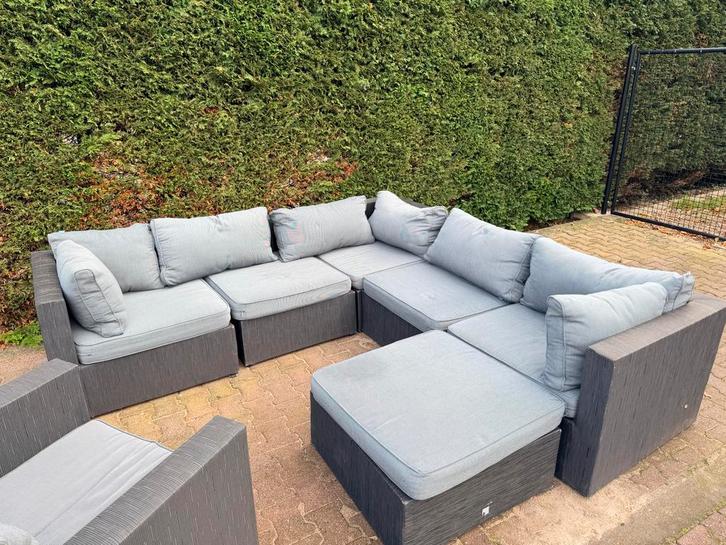 Loungeset garden impressions doe een goed bod, Tuin en Terras, Tuinsets en Loungesets, Gebruikt, Loungeset, Kunststof, 7 zitplaatsen