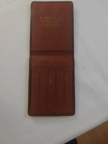 Vintage A. Druijf & Co Lederen sigarenhouder beschikbaar voor biedingen