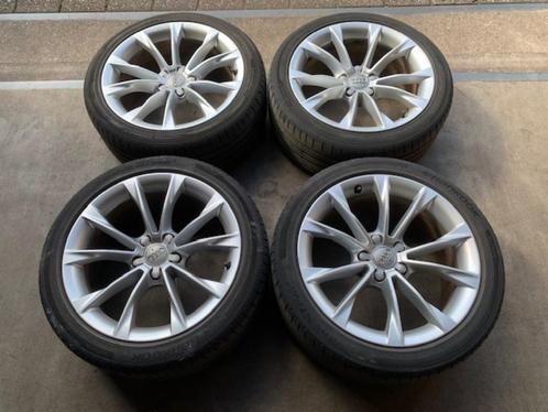 ORIGINELE AUDI A5 S5 S LINE VELGEN + BANDEN 245 40 R18, Auto-onderdelen, Banden en Velgen, Banden en Velgen, Zomerbanden, 18 inch