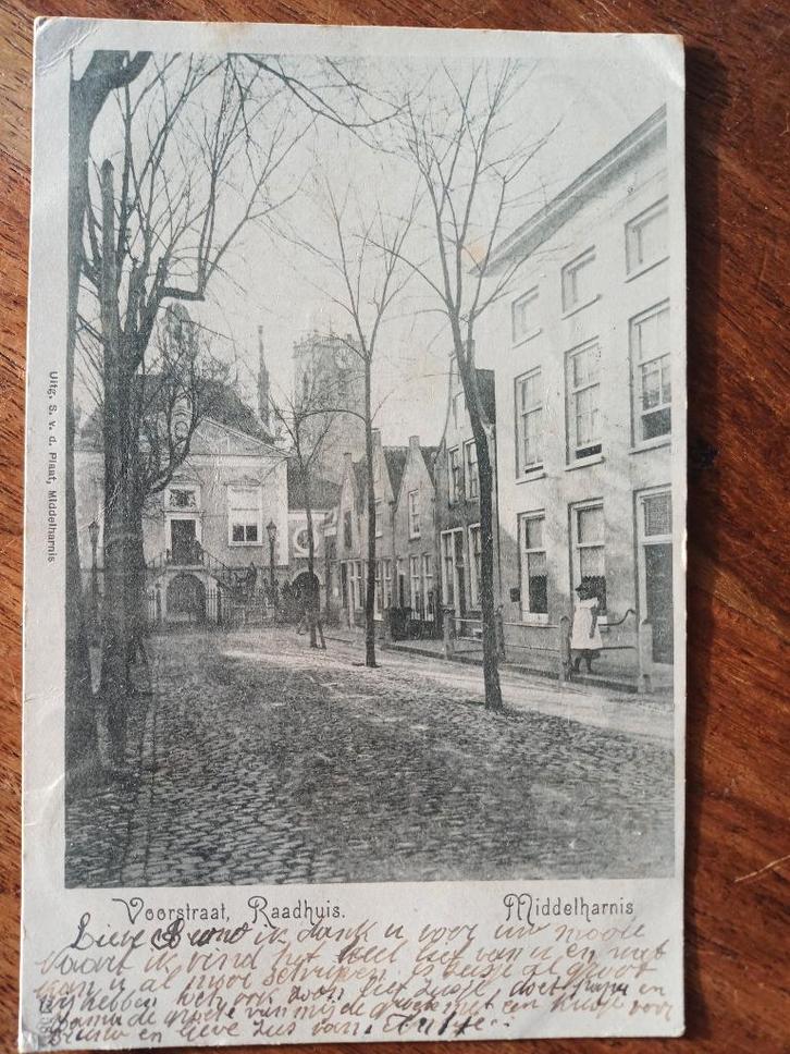 Oude ansichtkaarten Middelharnis, Verzamelen, Ansichtkaarten | Nederland, Gelopen, Zuid-Holland, Voor 1920, Verzenden