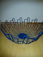 Blauwe metalen fruitschaal, Overige materialen, Schaal, Nieuw, Ophalen of Verzenden