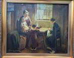 schilderij gesigneerd W. Longman, Antiek en Kunst, Kunst | Schilderijen | Klassiek, Ophalen of Verzenden