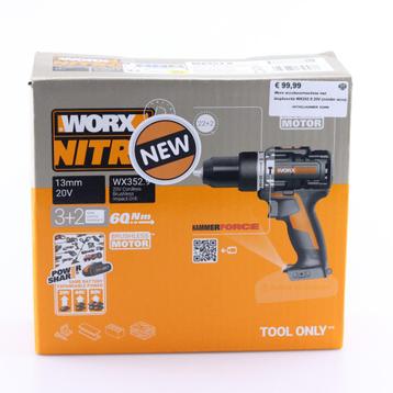 Worx accuboormachine met klopfunctie WX352.9 20V (zonder acc beschikbaar voor biedingen