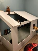 Bed huisje met opberglade (wit), Kinderen en Baby's, Kinderkamer | Bedden, Ophalen, 85 tot 100 cm, Zo goed als nieuw, Matras