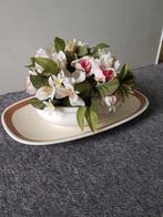 Te koop prachtig NIEUW boeket witte kunstbloemen & sierpot!!, Ophalen of Verzenden, Nieuw, Binnen